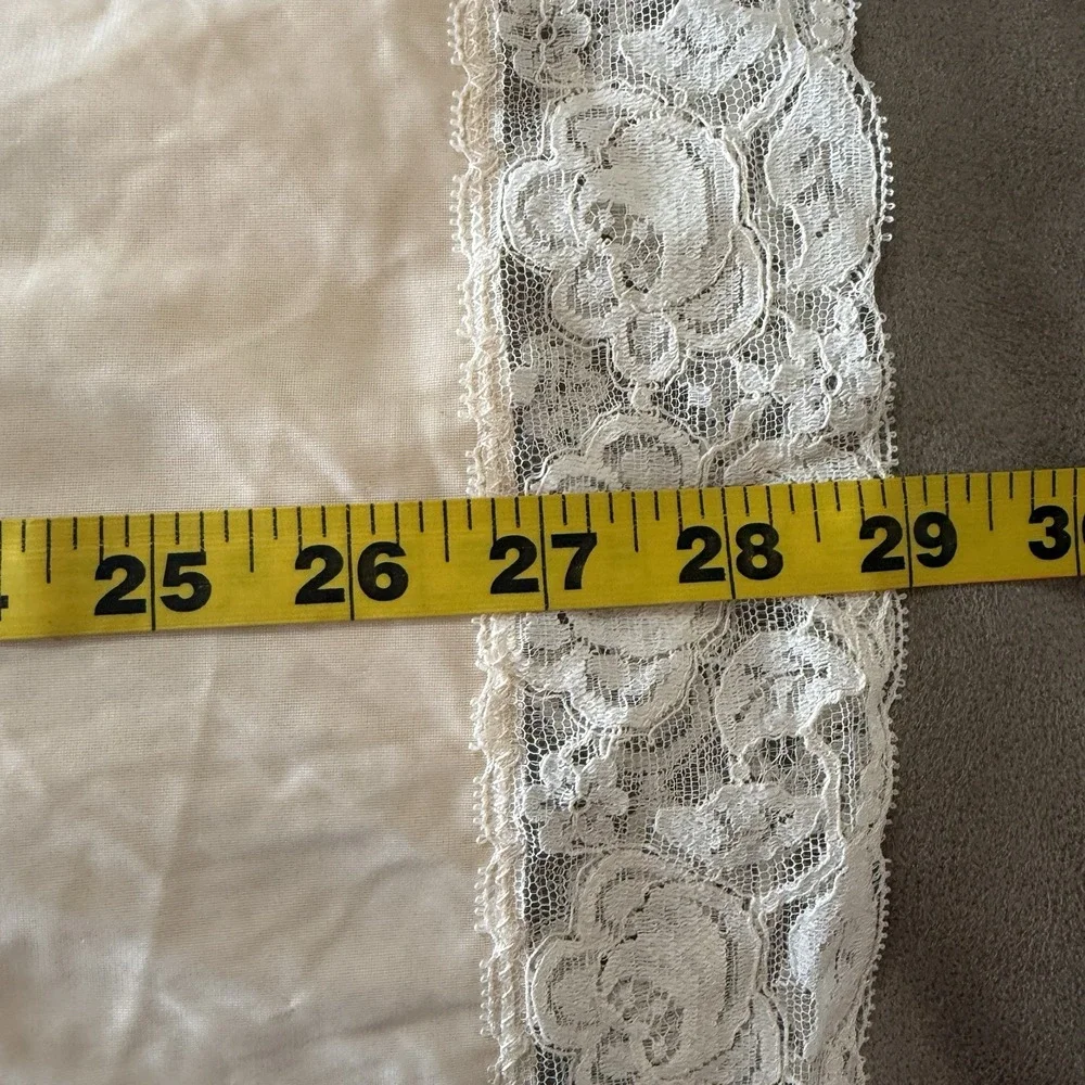 Vtg Slip Dress 34 S Bridal Fairycore Cottagecore Grunge Lace Peach Lingerie Sexy